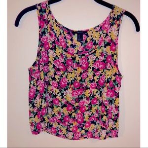 Forever 21 Small Floral Crop Top